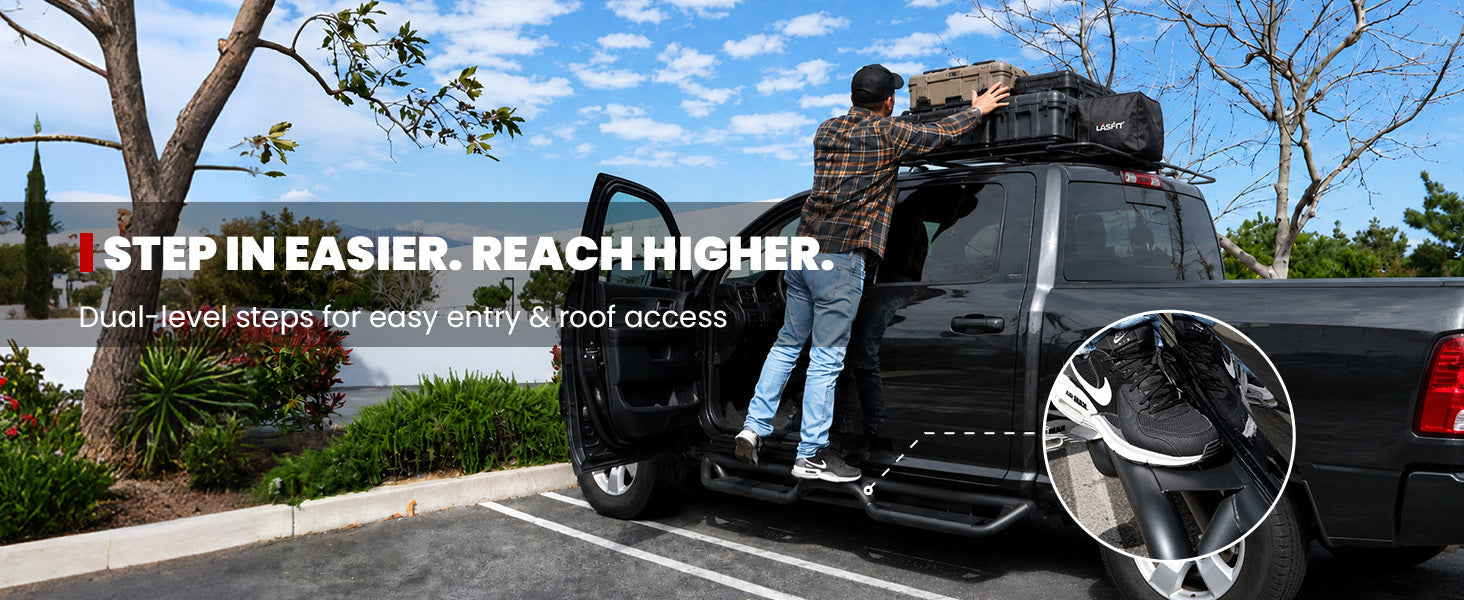 Lasfit running boards for 2019-2024 Ram 1500 Classic