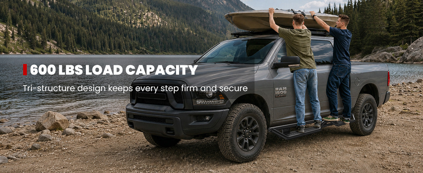 Lasfit running boards for 2019-2024 Ram 1500 Classic