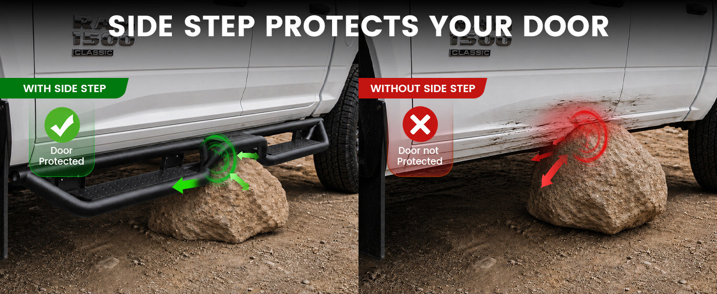 lasfit side steps for 2019-2024 Ram 1500 Classic