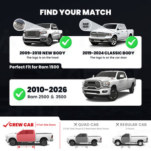 Fit for 2019-2024 Ram 1500 Classic Running Boards Side Steps, Fit Crew Cab ONLY