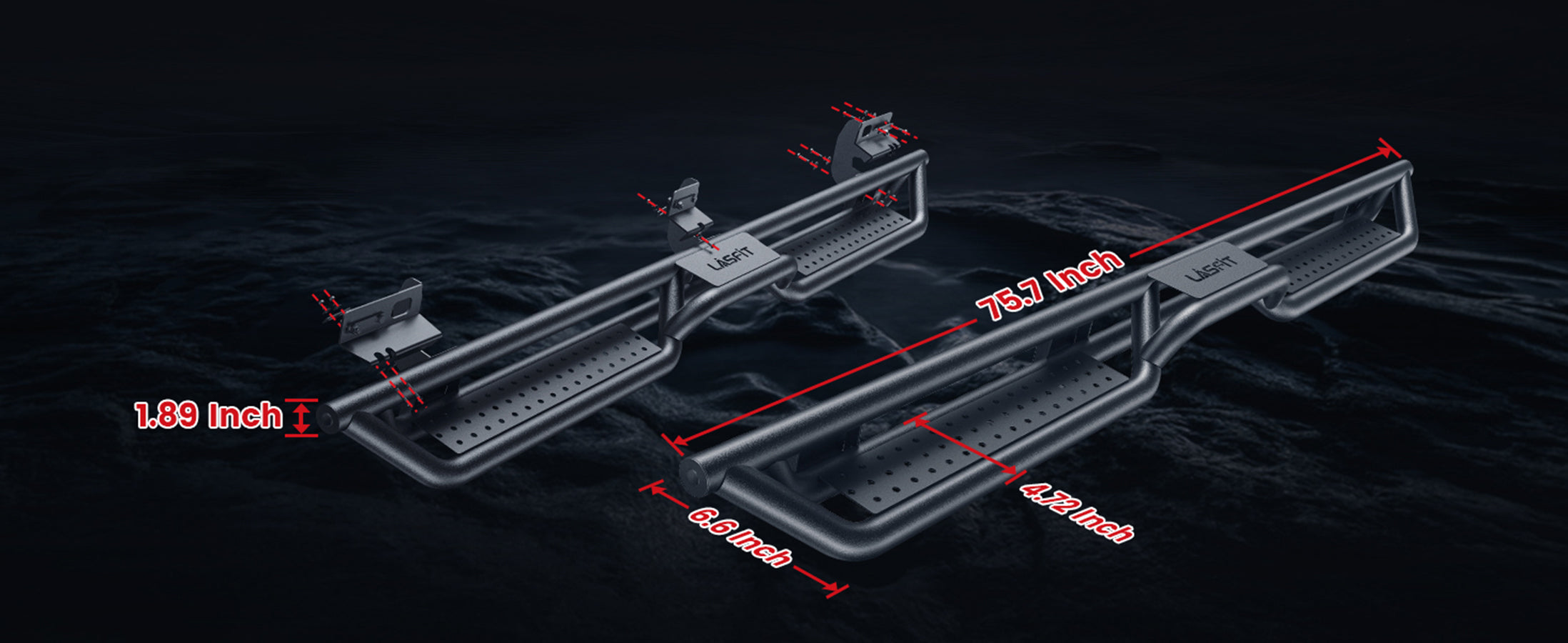 Running Boards for 2019-2024 Ram 1500 Classic Size