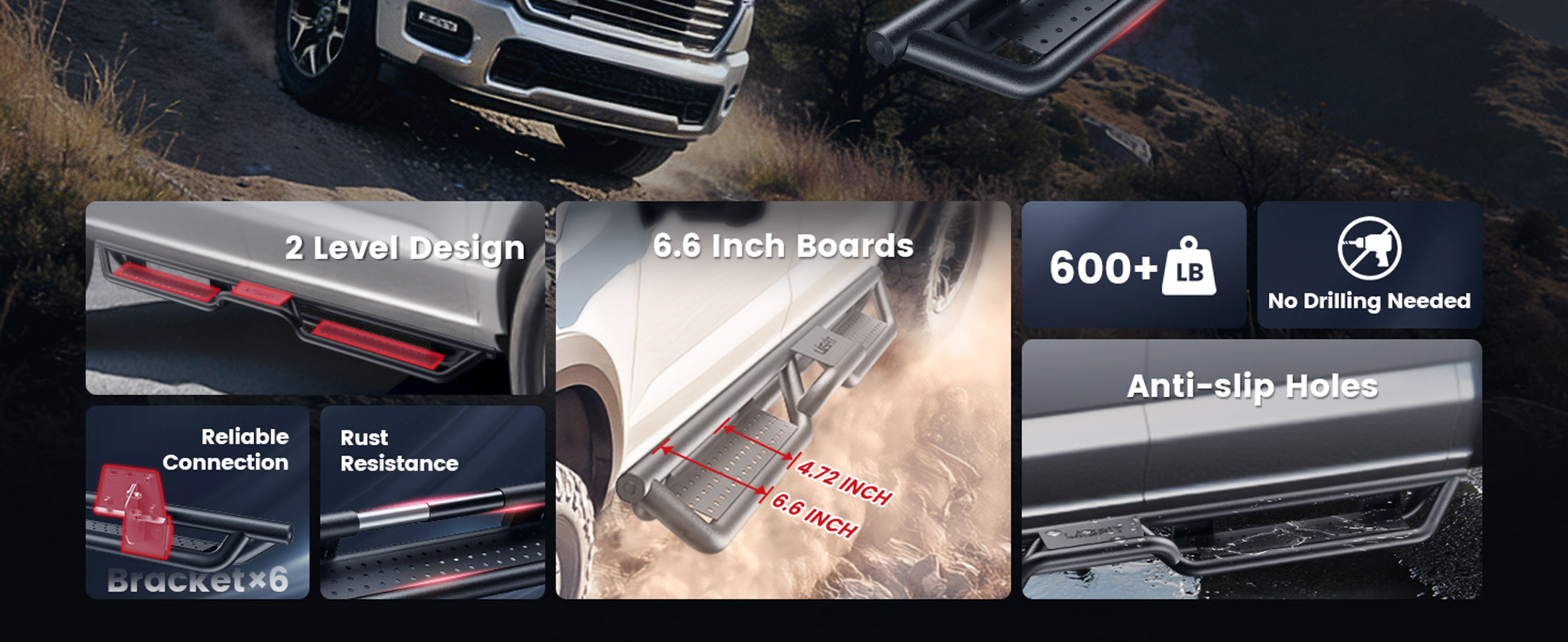 Running Boards for 2019-2026 Ram 1500