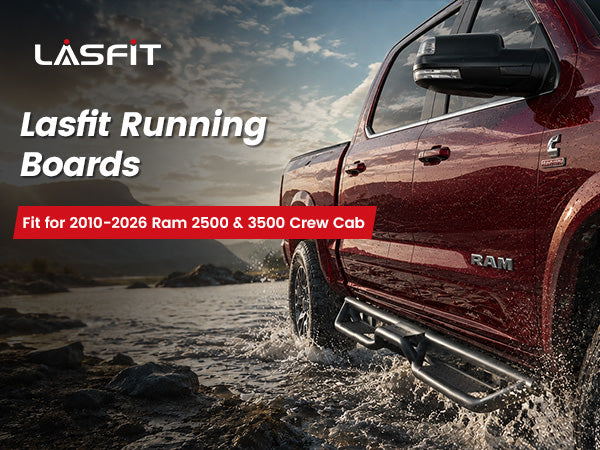 Lasfit running boards for 2010-2026 Ram 2500 3500