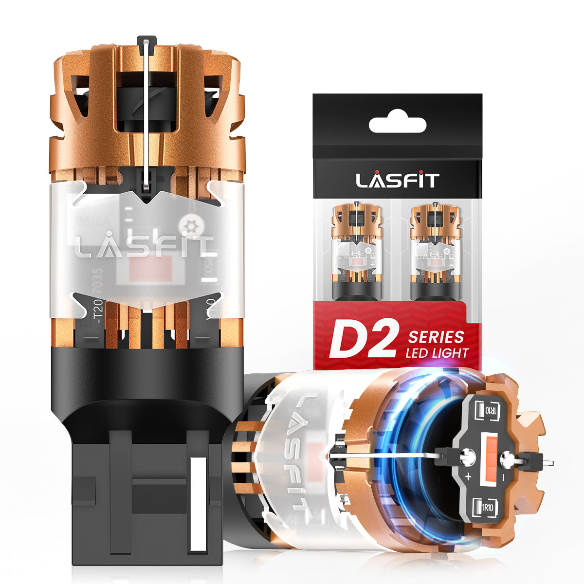 Red 7440 CanBus-Ready Rear Turn Signal Light Brake Light Tail Light LE