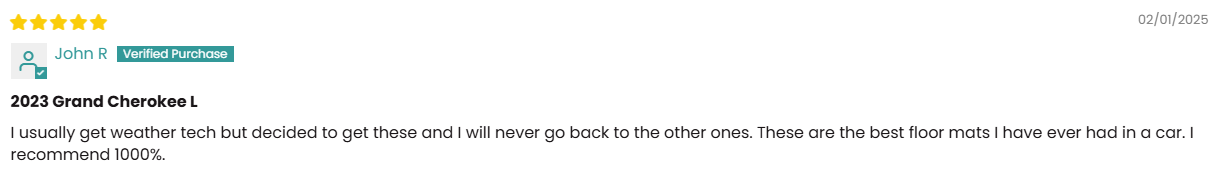 Customer Reviews: Lasfit Jeep Floor Liners in Action