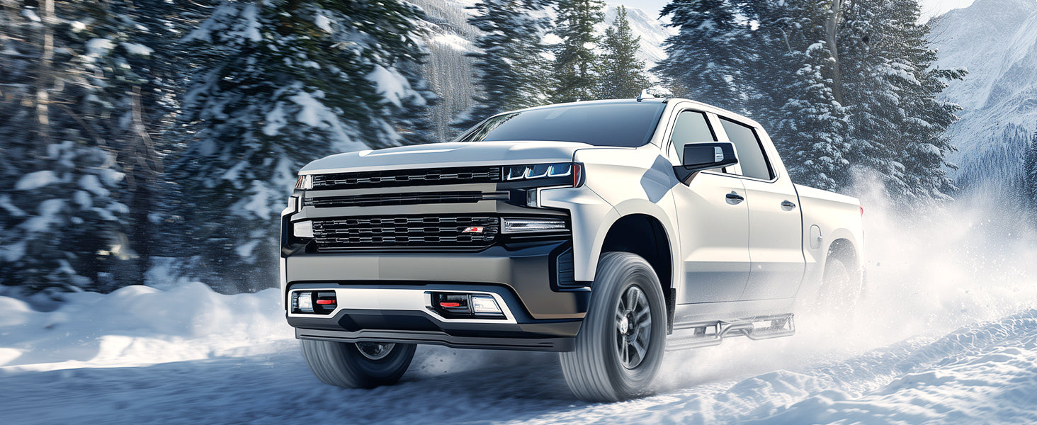 Running Boards for 2019-2026 Chevrolet Silverado 1500 Winter Protection