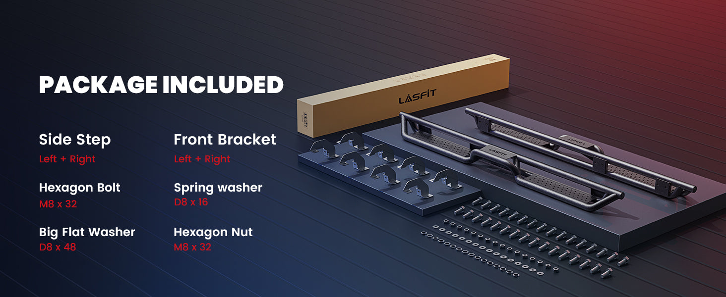 Running Boards for 2019-2026 Chevrolet Silverado 1500 Package