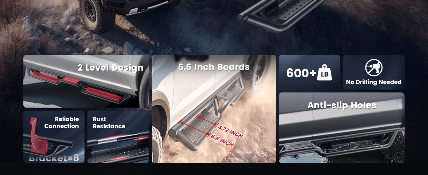 Running Boards for 2019-2026 Chevrolet Silverado 1500