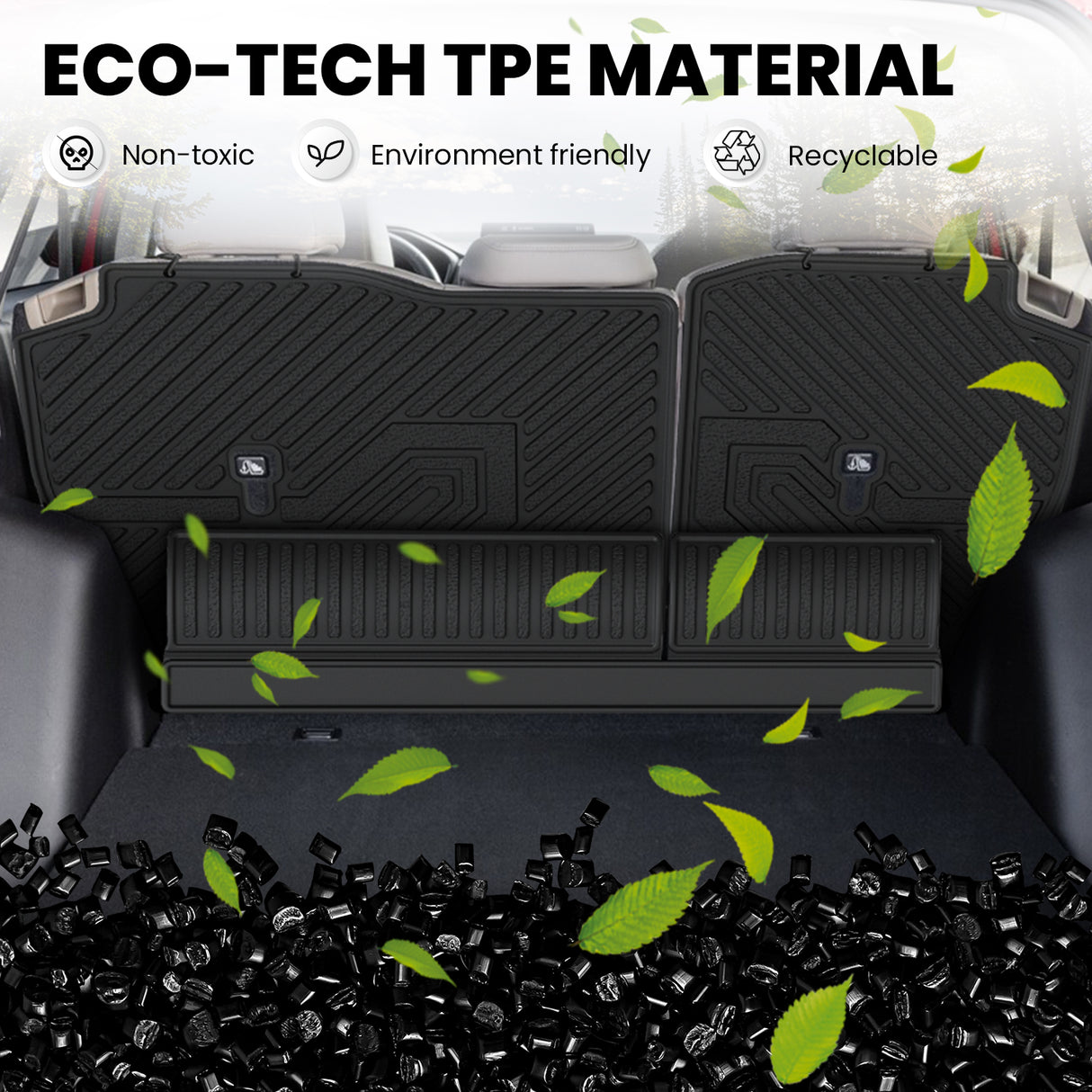 Fit for 2011-2024 Infiniti QX80 Floor Mats or Cargo & Seatback Mats, Fit 8seats(2nd Row Bench Seats)