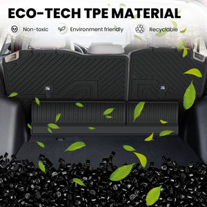 Fit for 2011-2024 Infiniti QX80 Floor Mats or Cargo & Seatback Mats, Fit 8seats(2nd Row Bench Seats)