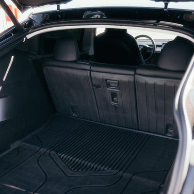For Tesla Model Y 2019-2023 Second Row Seats Back Cover Mats All Weather TPE Rear Backrest Mats, Fit 5-Seater & 2nd Row Of The 7-Seater