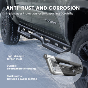 Fit for 2024-2026 Toyota Tacoma Running Boards Side Steps, Fit Double Cab ONLY