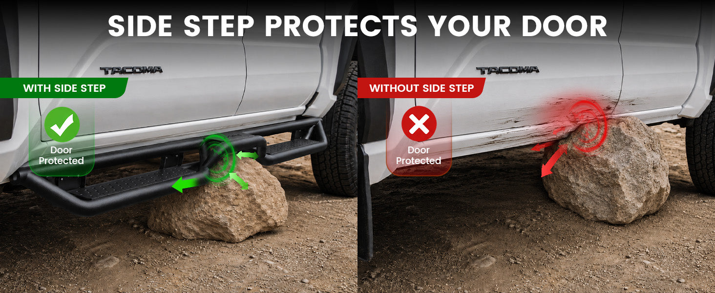 lasfit side steps for toyota tacoma 