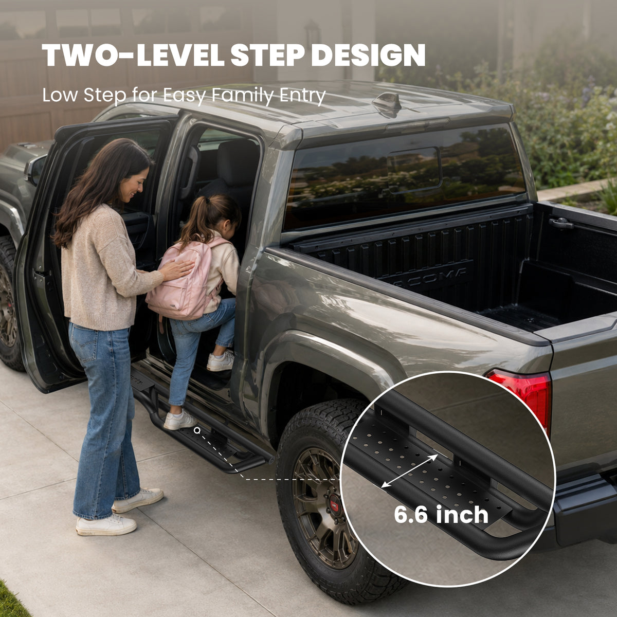 Fit for 2024-2026 Toyota Tacoma Running Boards Side Steps, Fit Double Cab ONLY