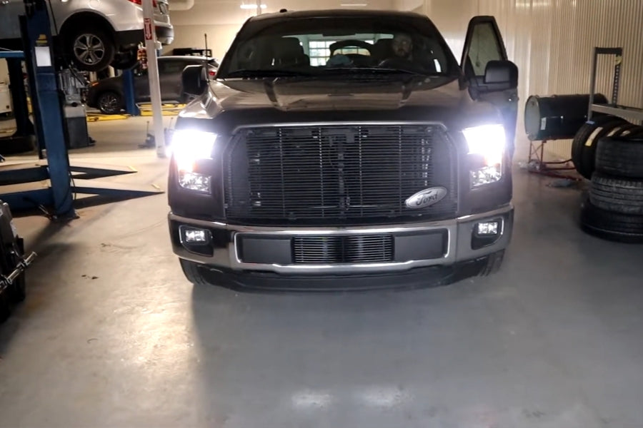The brightness of Lasfit custom-fit led bulbs for 2015-2017 Ford F150