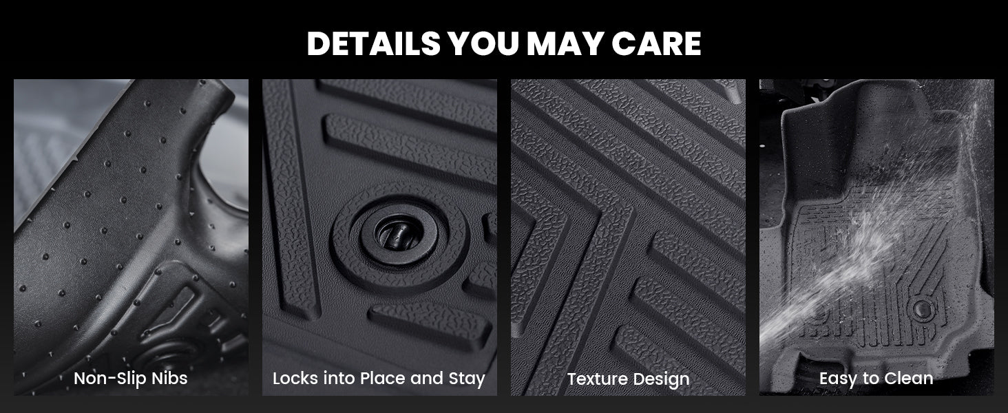 Anti-slip Features 2025-2026 Toyota 4Runner floor mats