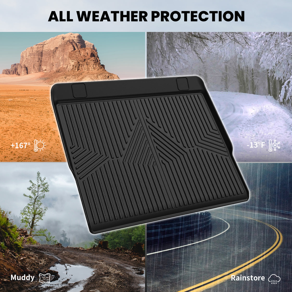 Fit for 2013-2024 Toyota 4Runner All Weather Floor Mats