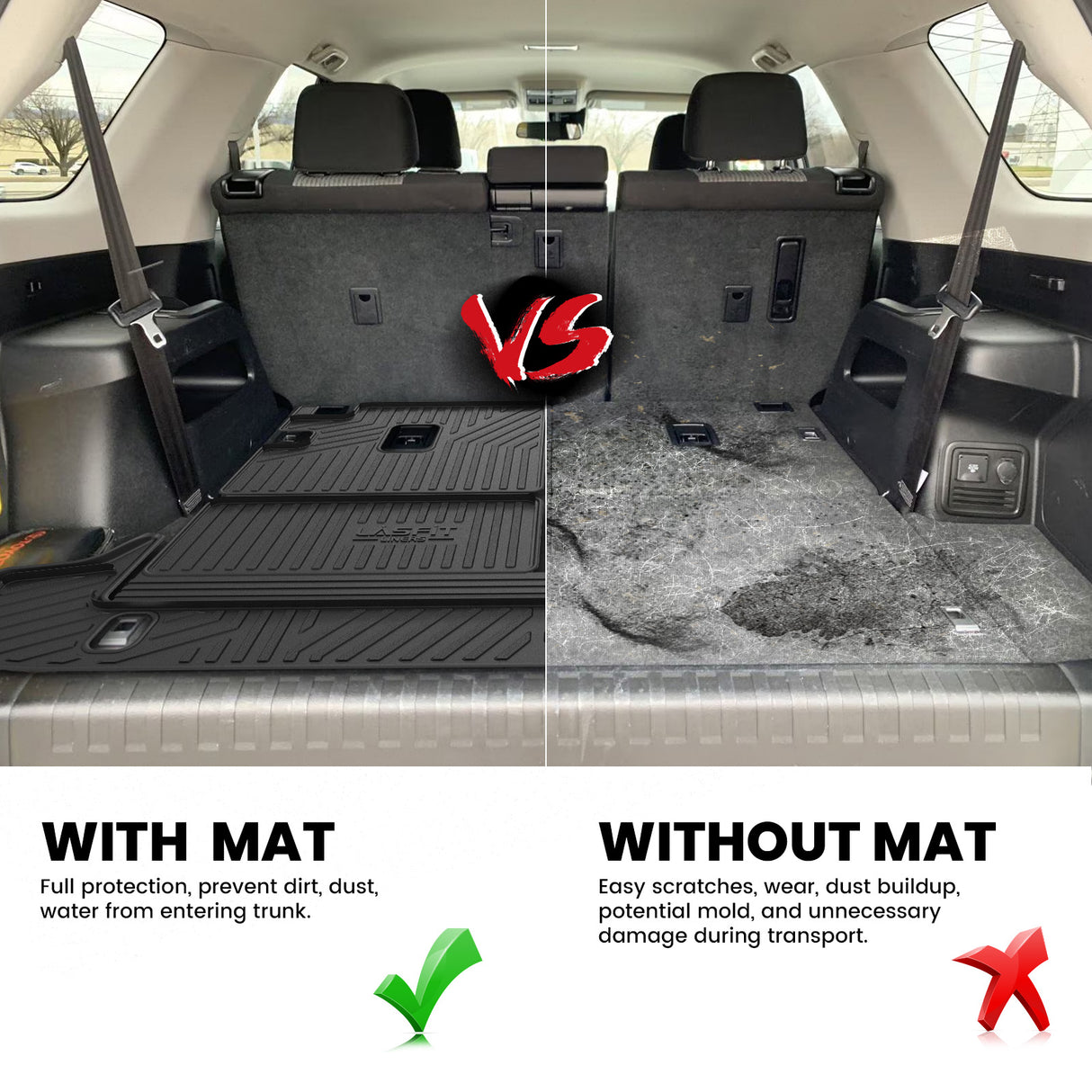 Fit for 2013-2024 Toyota 4Runner All Weather Floor Mats
