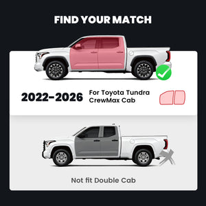 Fit for 2022-2026 Toyota Tundra Running Boards Side Steps, Fit CrewMax Cab ONLY