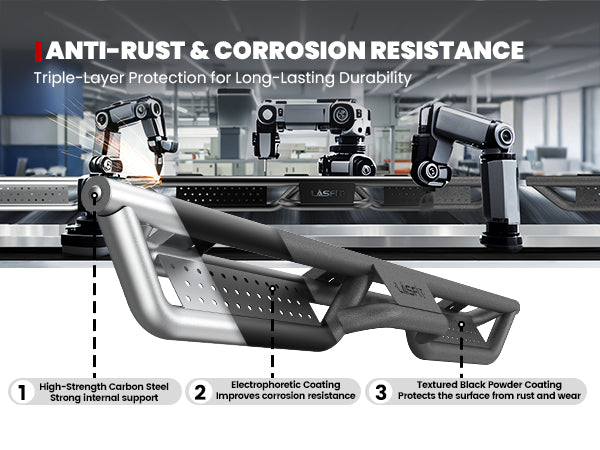 Lasfit Running Boards for 2022–2026 Toyota Tundra