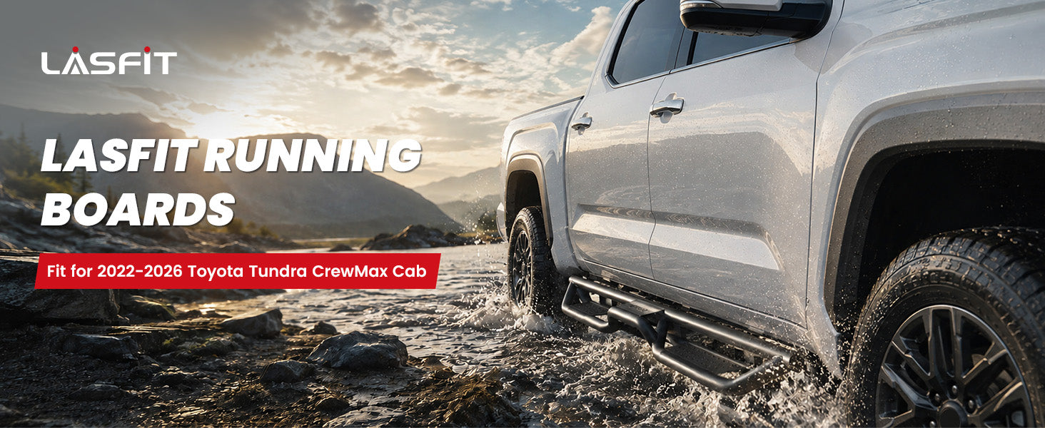 Lasfit Running Boards for 2022–2026 Toyota Tundra
