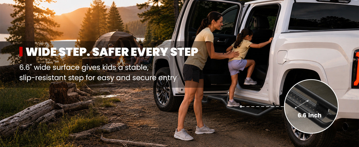 Lasfit Running Boards for 2022–2026 Toyota Tundra