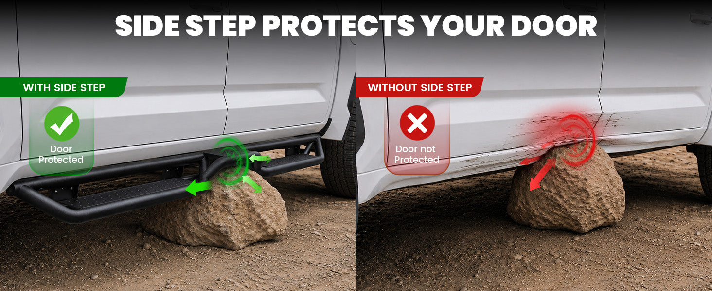 Lasfit Running Boards for 2022–2026 Toyota Tundra