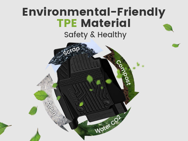 2024-2026 Toyota Tacoma Hybrid TPE Floor Mats