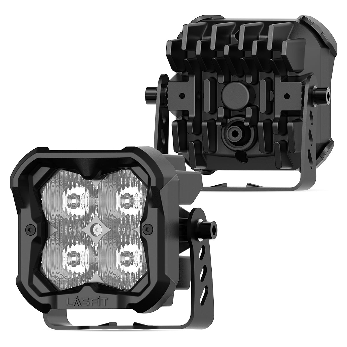 white drive beam 3 inch led pod lights