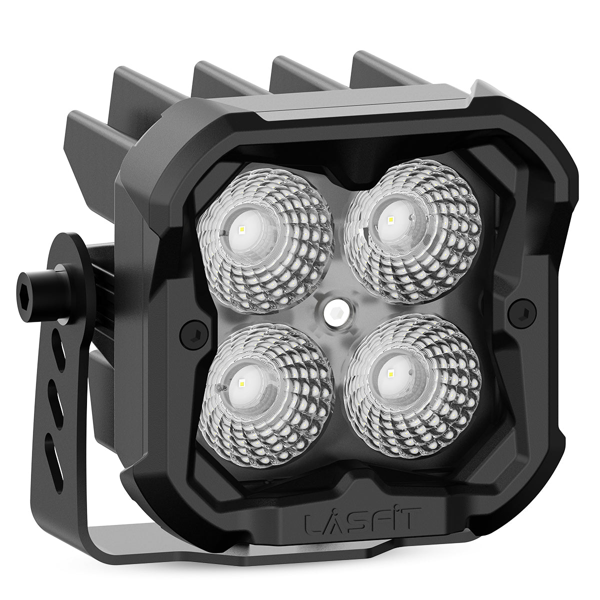 white flood beam 3 inch led off road pod lights