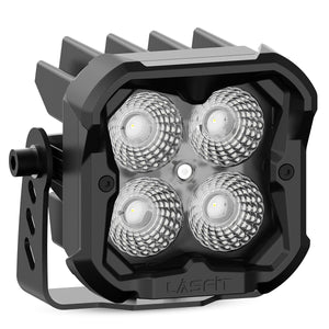 white flood beam 3 inch led off road pod lights