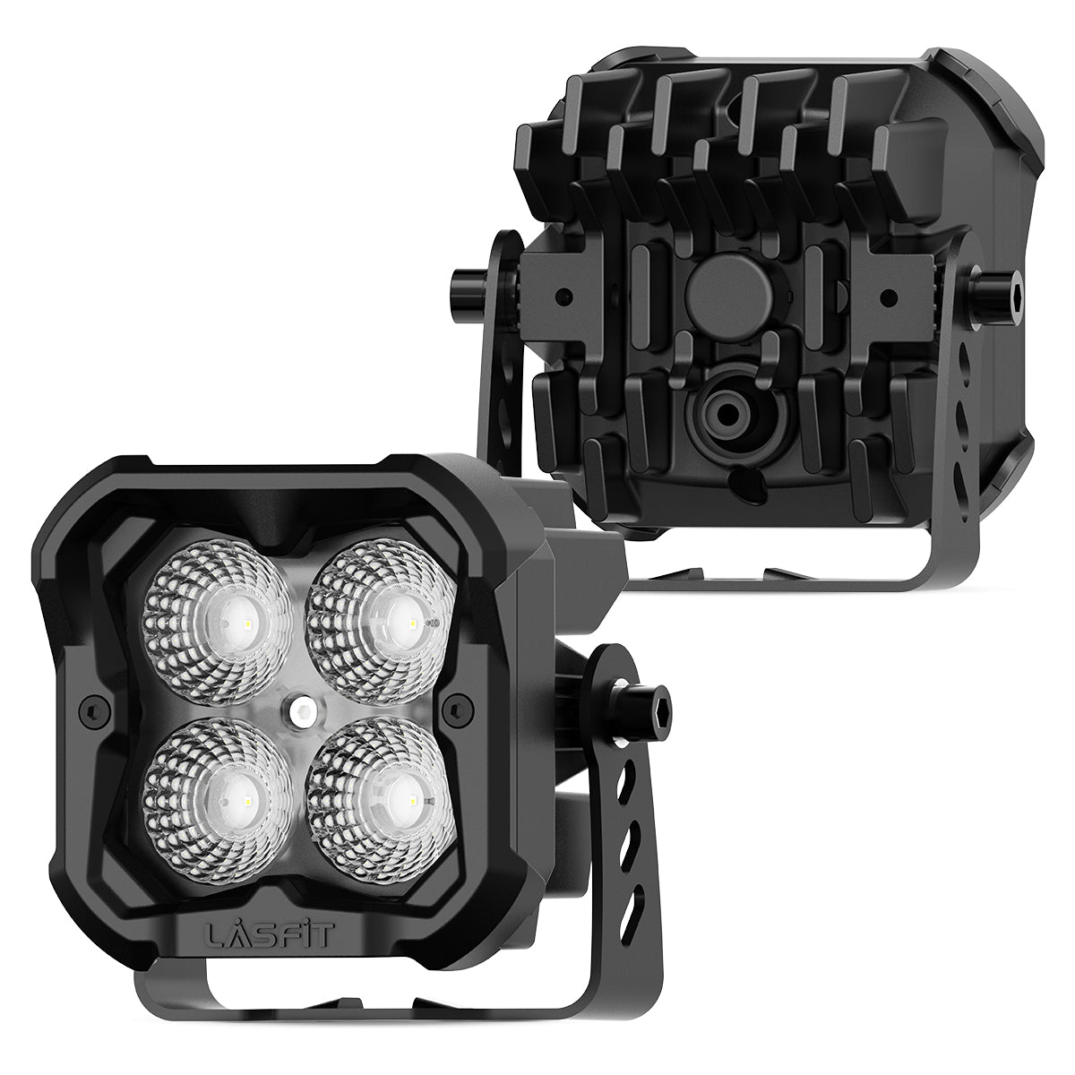 white flood beam 3 inch pod lights