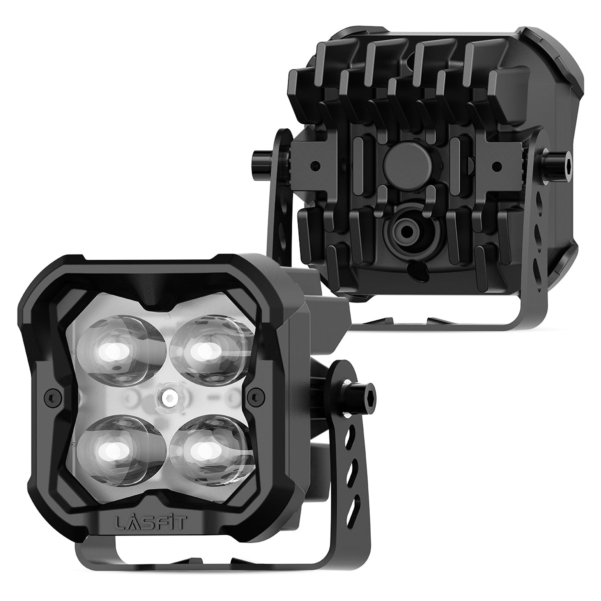 white fog beam 3 inch led pod lights