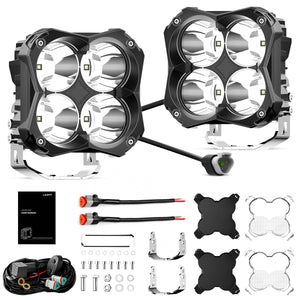 white led combo pod lights 5"