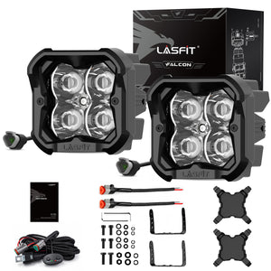 white spot beam 3 inch pod light off road accessories