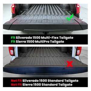 Fit for 2019-2026 Chevrolet Silverado 1500 Truck Bed Mat or Tailgate Mat, Not for 2019 Silverado LD