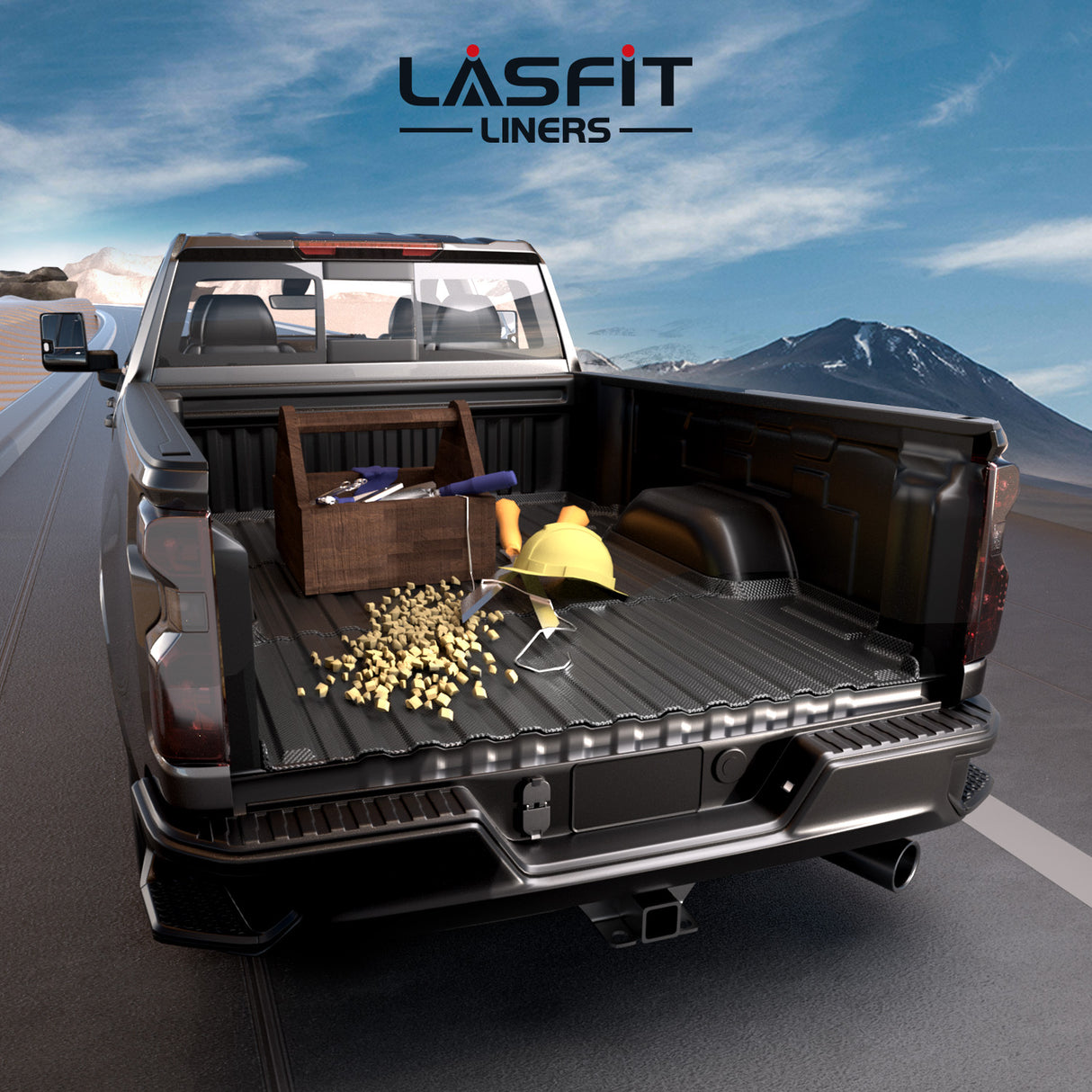 Fit for 2020-2026 Chevrolet Silverado 2500HD 3500HD 6.8FT Bed Mat or Tailgate Mat, Not for 5th Wheel Package