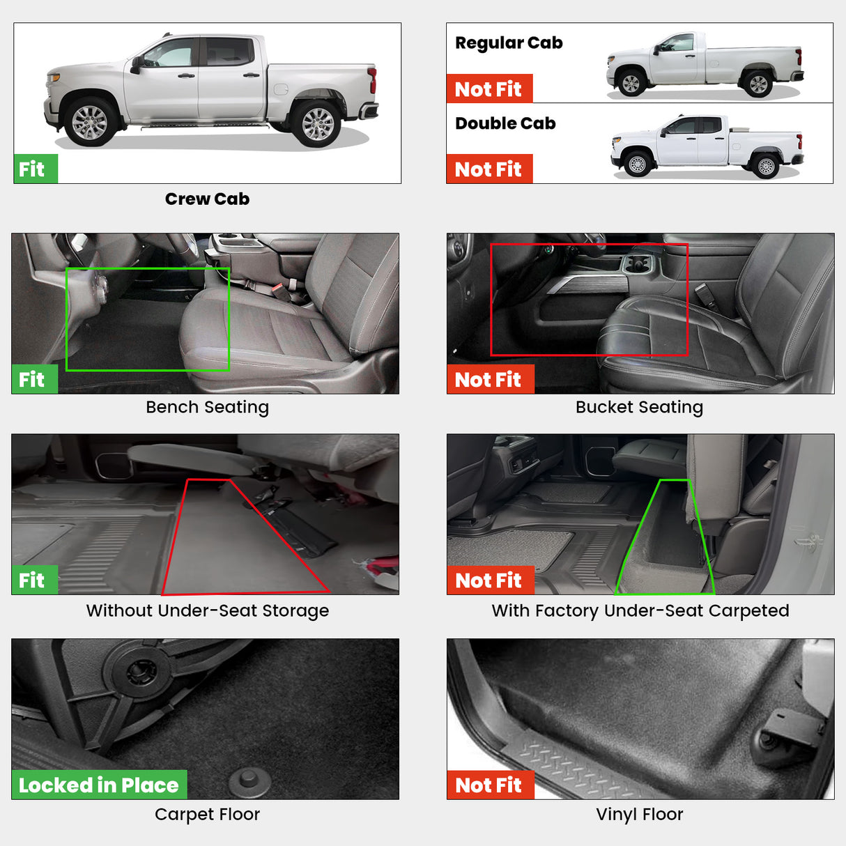 Chevrolet Silverado GMC Sierra Floor Mats