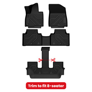 Fit for 2027 Kia Telluride Floor Mats or Seatback & Cargo & Rear Trunk Mat