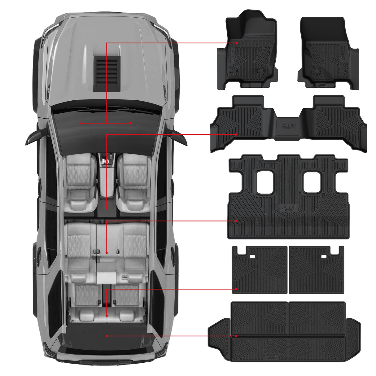 Fit for 2025 Toyota 4Runner (Include Hybrid) Floor Mats or Seatback/ Cargo Mat