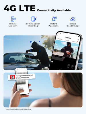 Z90 Max 2CH by DDPAI 4K+2K Front and Rear Dash Cam 4G LTE