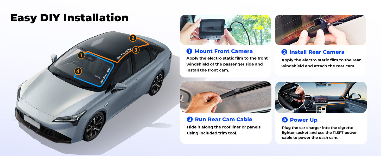 Dash cam installation guide