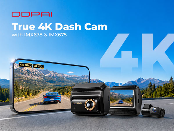 Z90 Max 2CH by DDPAI 4K+2K Front and Rear Dash Cam