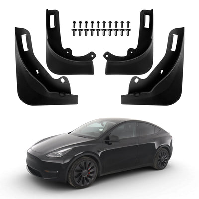 Tesla Model Y 2020-2023 Mud Flaps No Drilling Required Splash Guards Matte Fender Upgraded PP Material Accessories