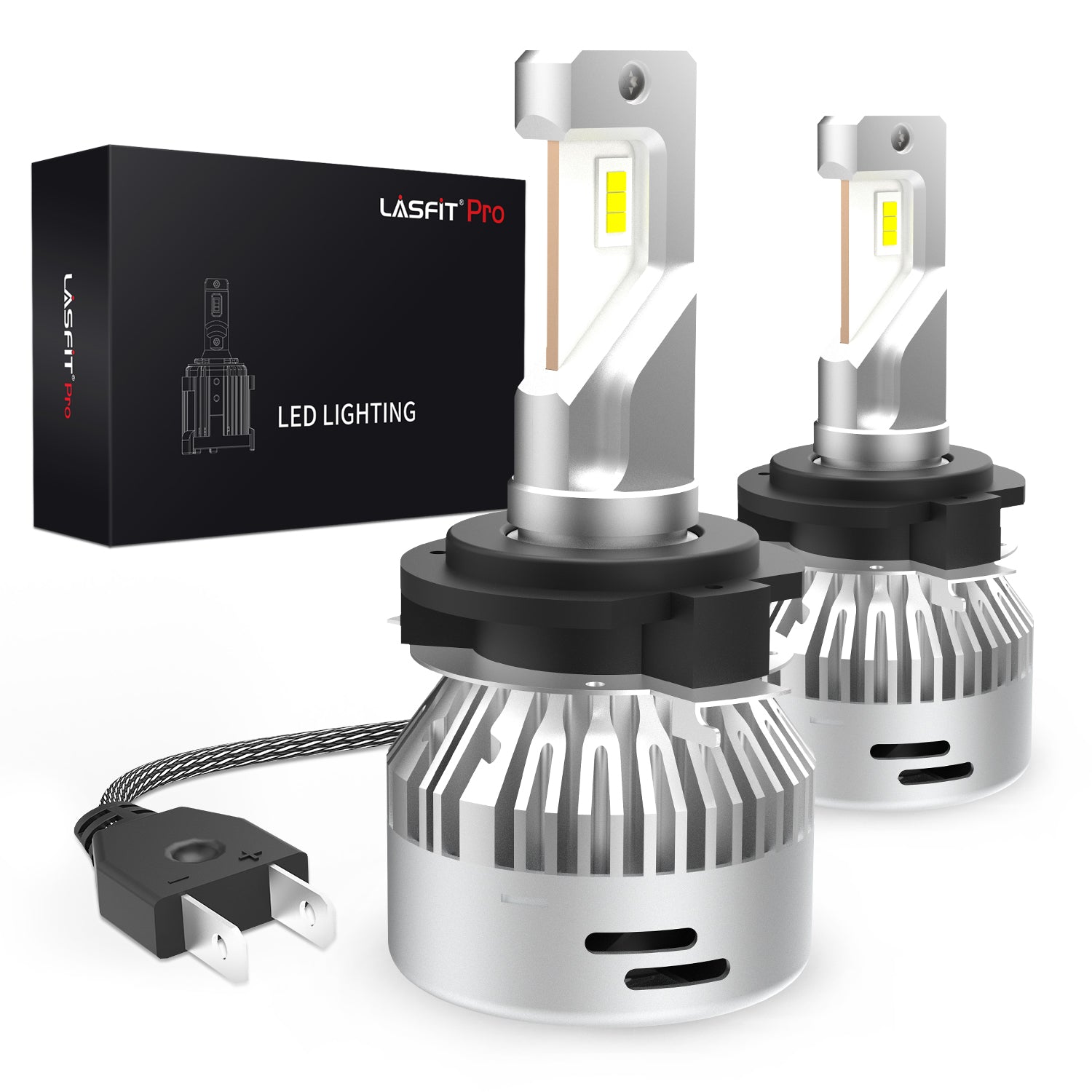 2x PHILIPS Ultinon Pro6000 H7 LED + Adapter für MERCEDES W176 VW