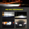 Pro Series 9005 LED Bulbs Custom Design 100W 10000LM 6000K | 2 Bulbs