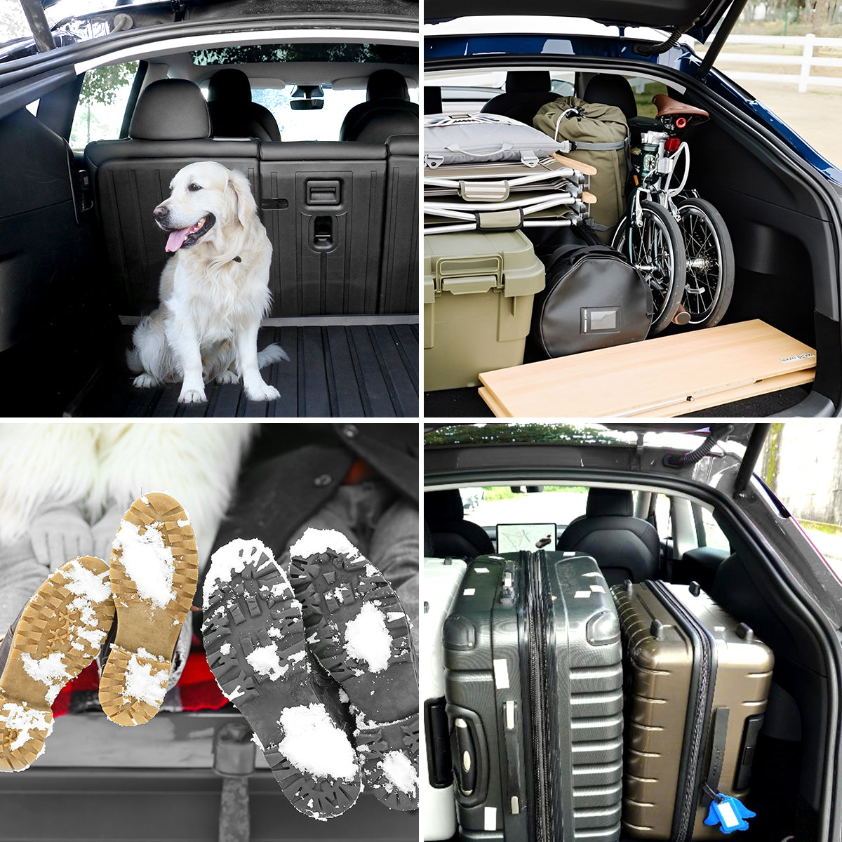 Fit For 2020-2025 Tesla Model Y Second Row Seats Back Cover Mats All Weather, Fit 5-Seater & 7-Seater