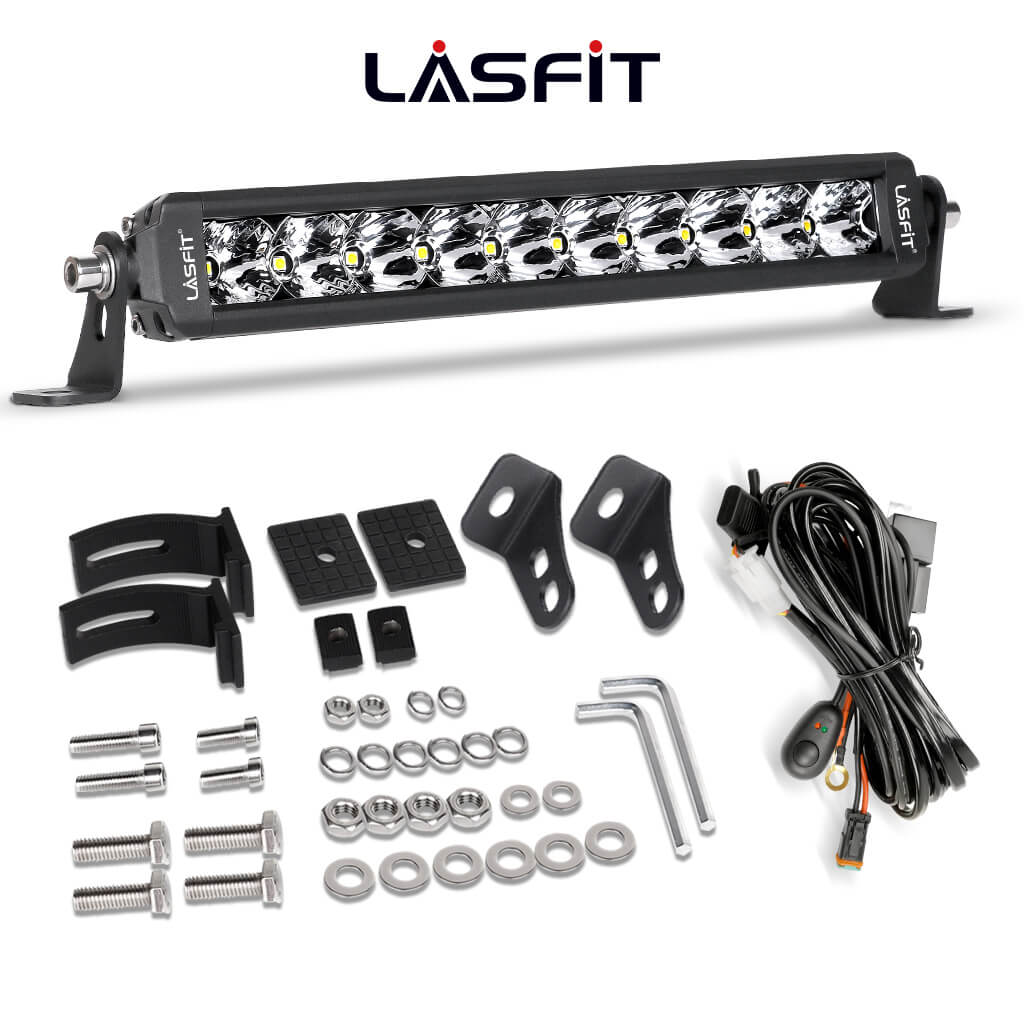 LASFIT Off-Road LED Light Bars 12 22 32 42 52 Inch Spot Flood Combo Si