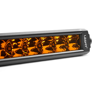 Lasfit 32" Off-Road LED Amber Light Bar With Slim Single Row Combo Flood Spot Design | Bumper Grille Mount