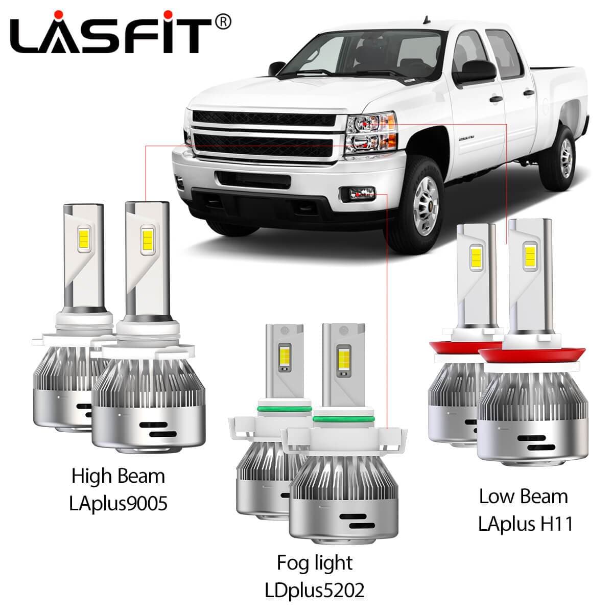 Best LED Light Bulbs 2008-2013 Chevrolet Silverado 1500 LASFIT
